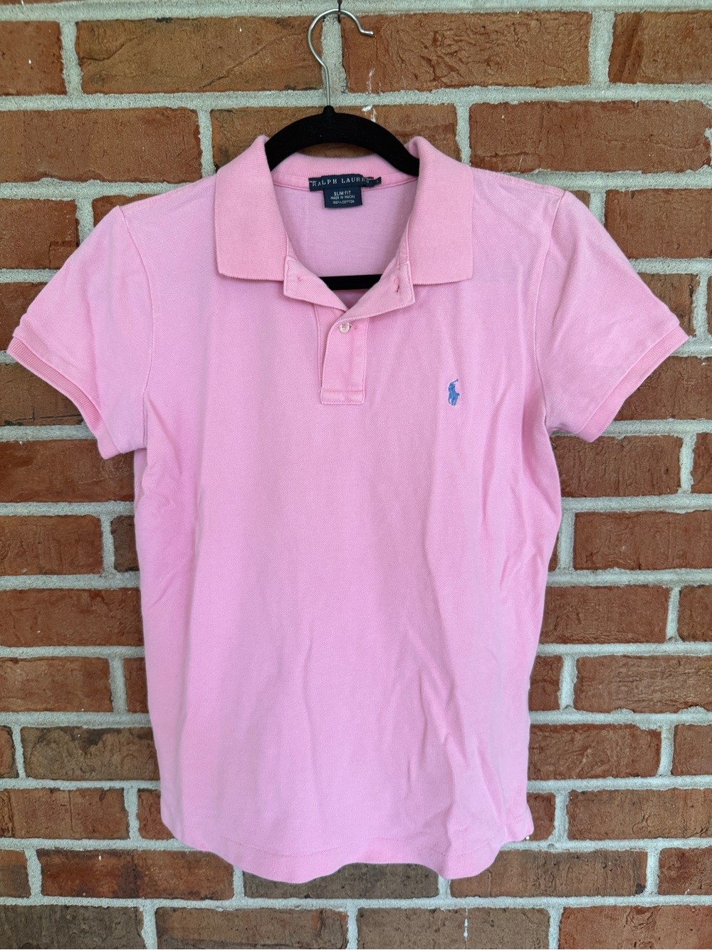 Ralph Lauren Light Pink Polo with Embroidered Pony